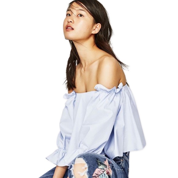Zara Off The Shoulder Blouse - Picture 4 of 11